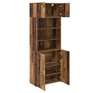 vidaXL Hoiukapp Vana puit 80 x 42,5 x 225 cm Tehispuit