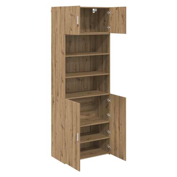 vidaXL Hoiukapp K&auml;sit&ouml;&ouml;puu 80 x 42,5 x 225 cm Tehispuit