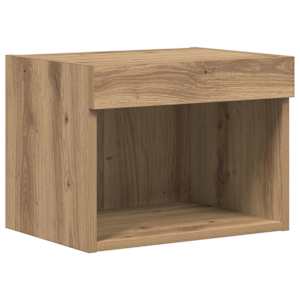 Skříňky na TV zeď Nástěnný 4 pcs Černý dub kompozitní dřevo - obrázek 7