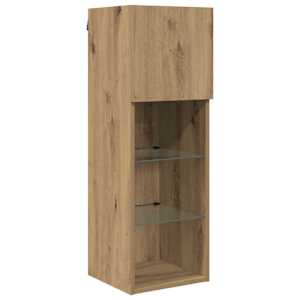 Nástěnná skříňka na TV 6 pcs Artisanový dub kompozitní dřevo - obrázek 6