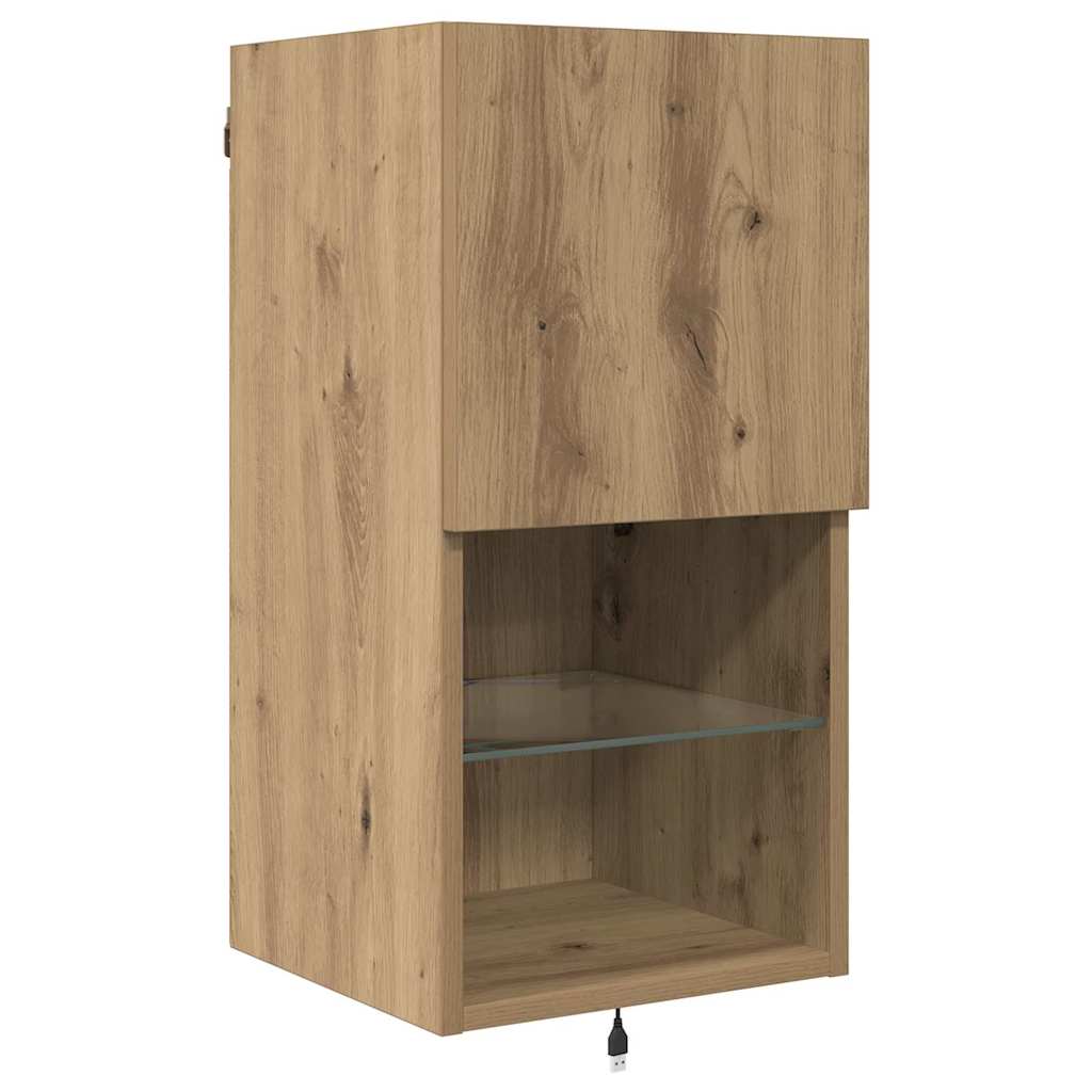 TV Seinaüksused LED -ribatuledega Käsitööpuu Tehispuit 8 Kõik vajalik sinu aeda ja koju! TV Seinaüksused LED -ribatuledega Käsitööpuu Tehispuit - Image 8