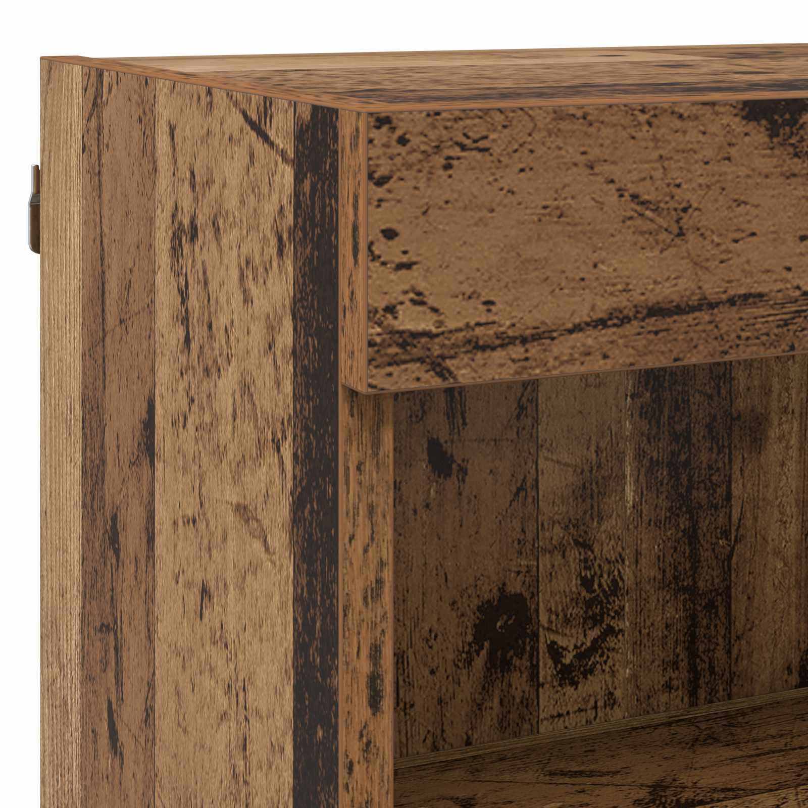 Unități TV de perete cu LED Pe perete 5 pcs Lemn Vechi Lemn compozit [10]