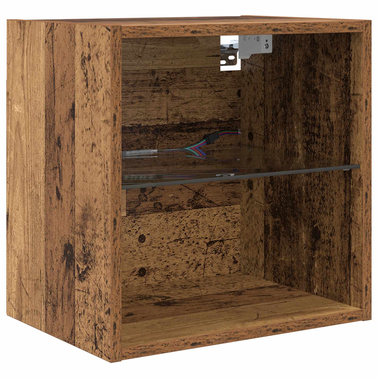 Unități TV de perete cu LED Pe perete 5 pcs Lemn Vechi Lemn compozit [5]