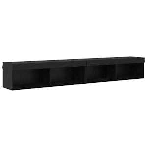 TV nástěnné jednotky s LED 5 pcs Černý dub kompozitní dřevo - obrázek 8