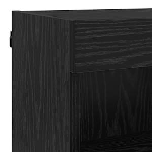 TV nástěnné jednotky s LED 6 pcs Černý dub kompozitní dřevo - obrázek 11