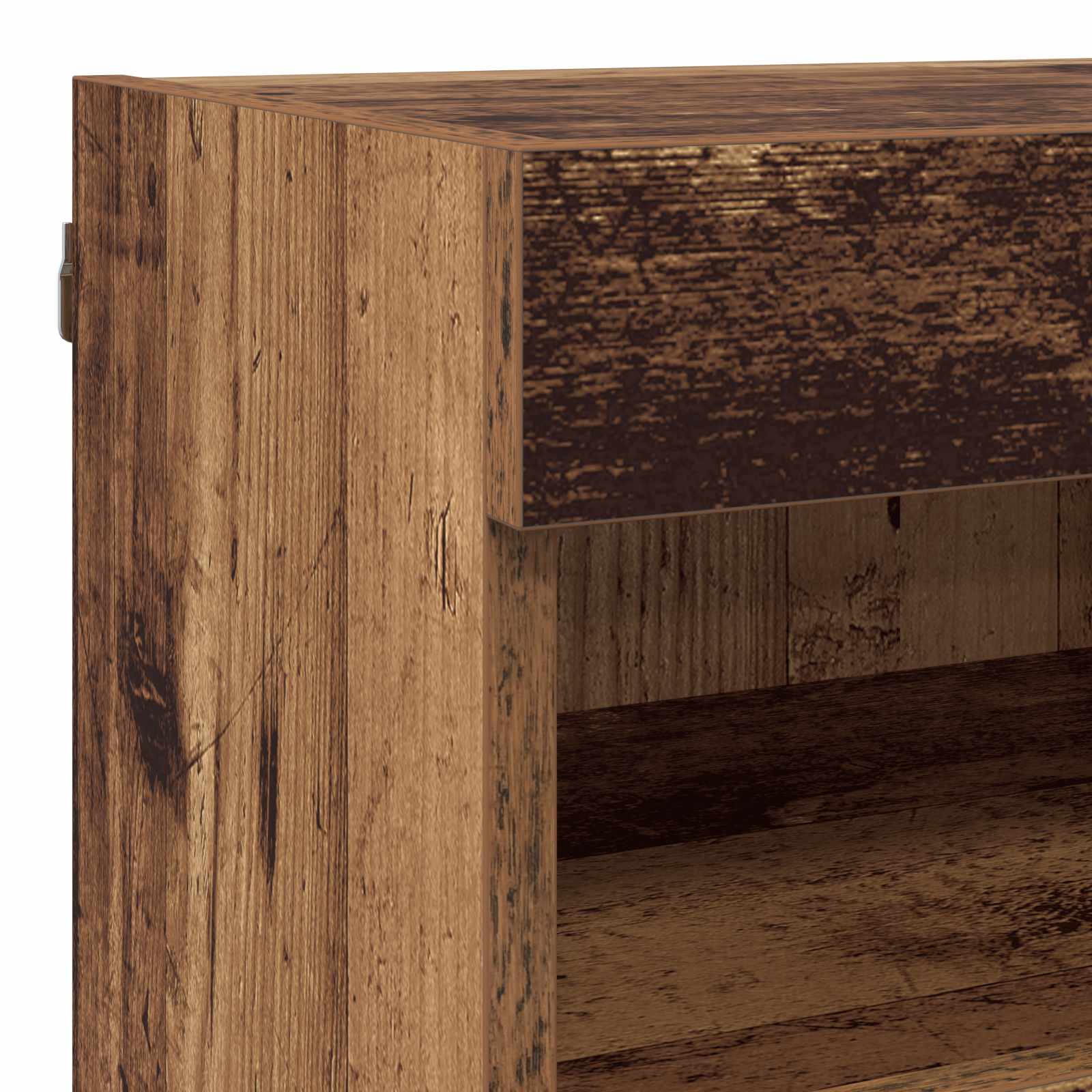 TV Seinäkappaleet LED:llä 5 pcs Vanha Puu 80 x 30 x 40 cm - Image 11