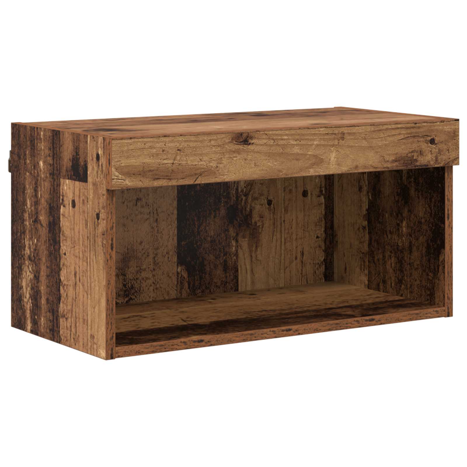 TV Seinäkappaleet LED:llä 5 pcs Vanha Puu 80 x 30 x 40 cm - Image 7