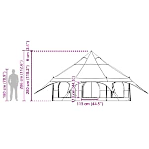 Rodinný stan Modrá 10 osob - obrázek 13