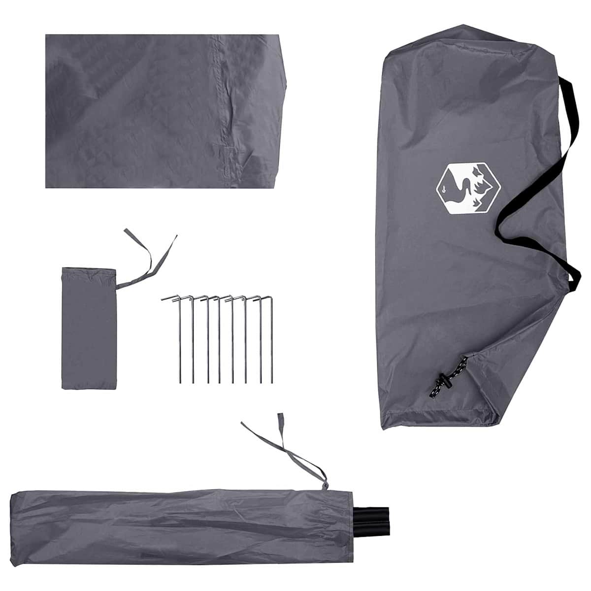 2-i-1 regnponcho med hætte 262 x 126 x 130 cm - Billede 10