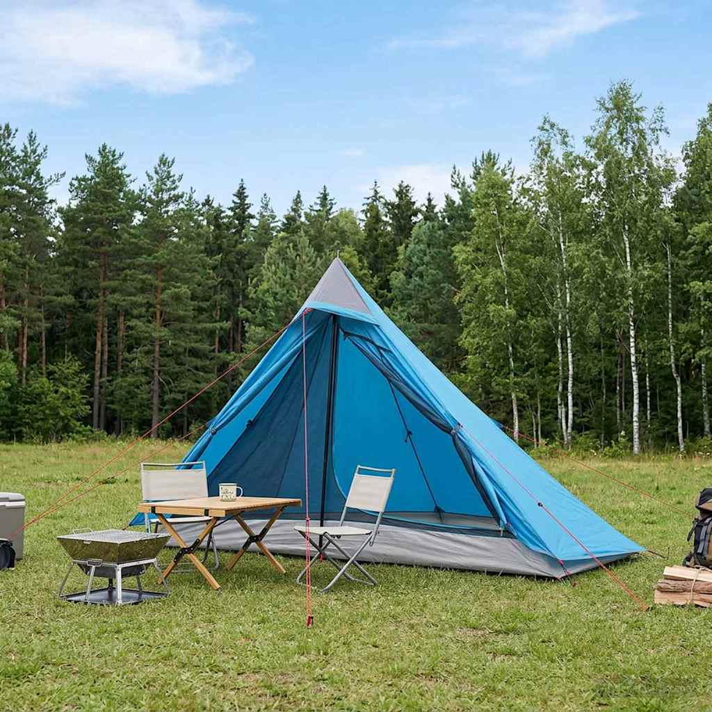 Šotor za pohodništvo Modra 222 x 85 x 125 cm
