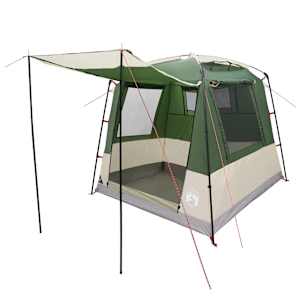 vidaXL Pidutelgid 4-kohaline Roheline 185T Pol&uuml;ester PU-kattega