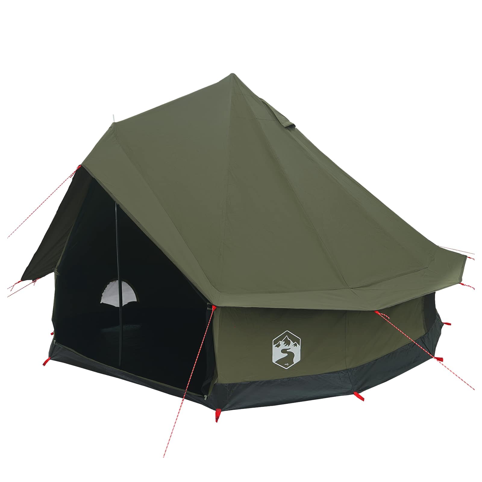 vidaXL Cort de Familie Verde Army 6 persoane