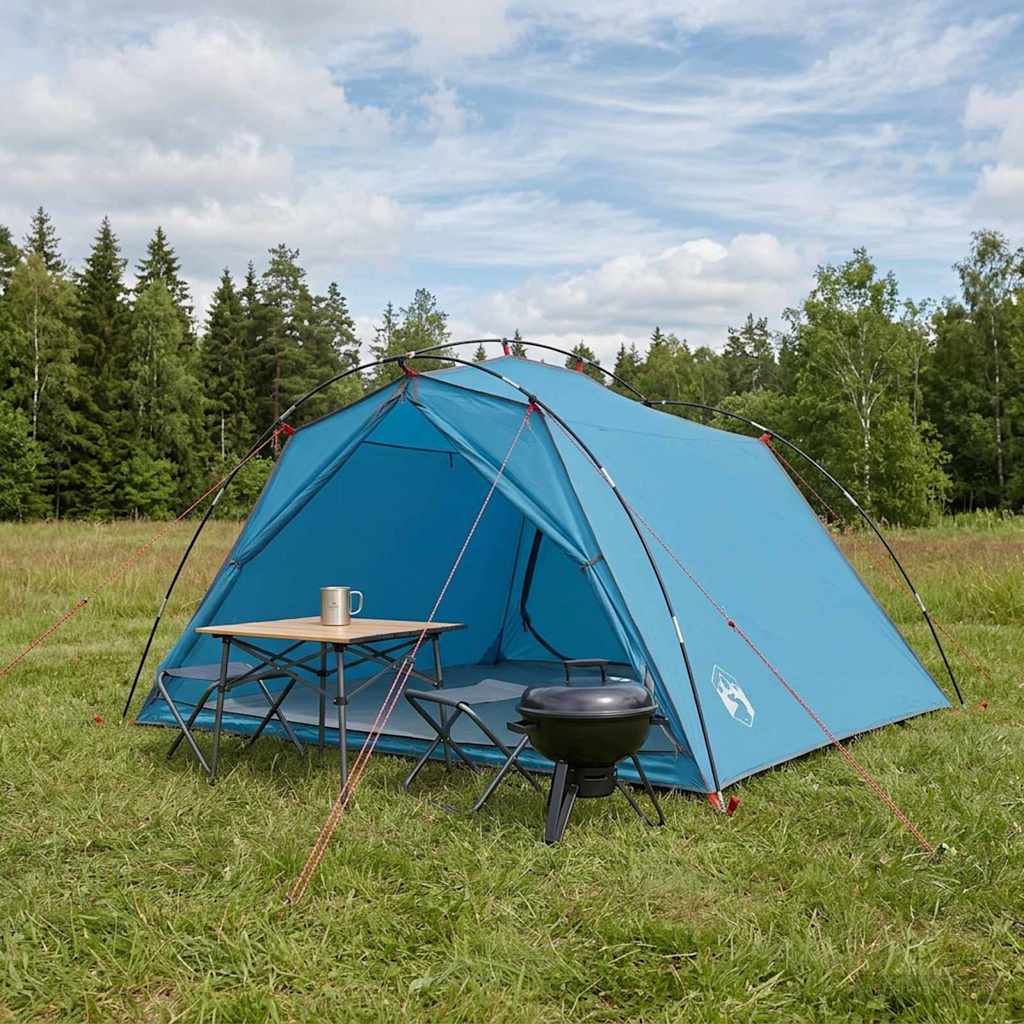 Tunelski šotor Modra 4 osebe 185T poliester s PU premazom