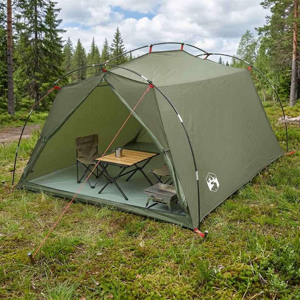 vidaXL Tunnelt&auml;lt 2-personers Olivgr&ouml;n