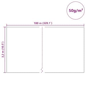 Fleece pro ochranu rostlin před mrazem Bílá 100 x 3,2 m - obrázek 12