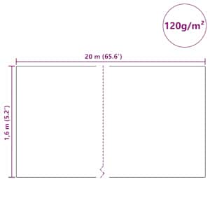Fleece pro ochranu rostlin před mrazem Zelená 20 x 1,6 m - obrázek 12