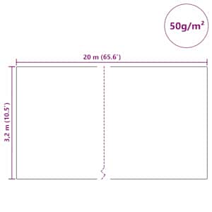 Fleece pro ochranu rostlin před mrazem Zelená 20 x 3,2 m - obrázek 12