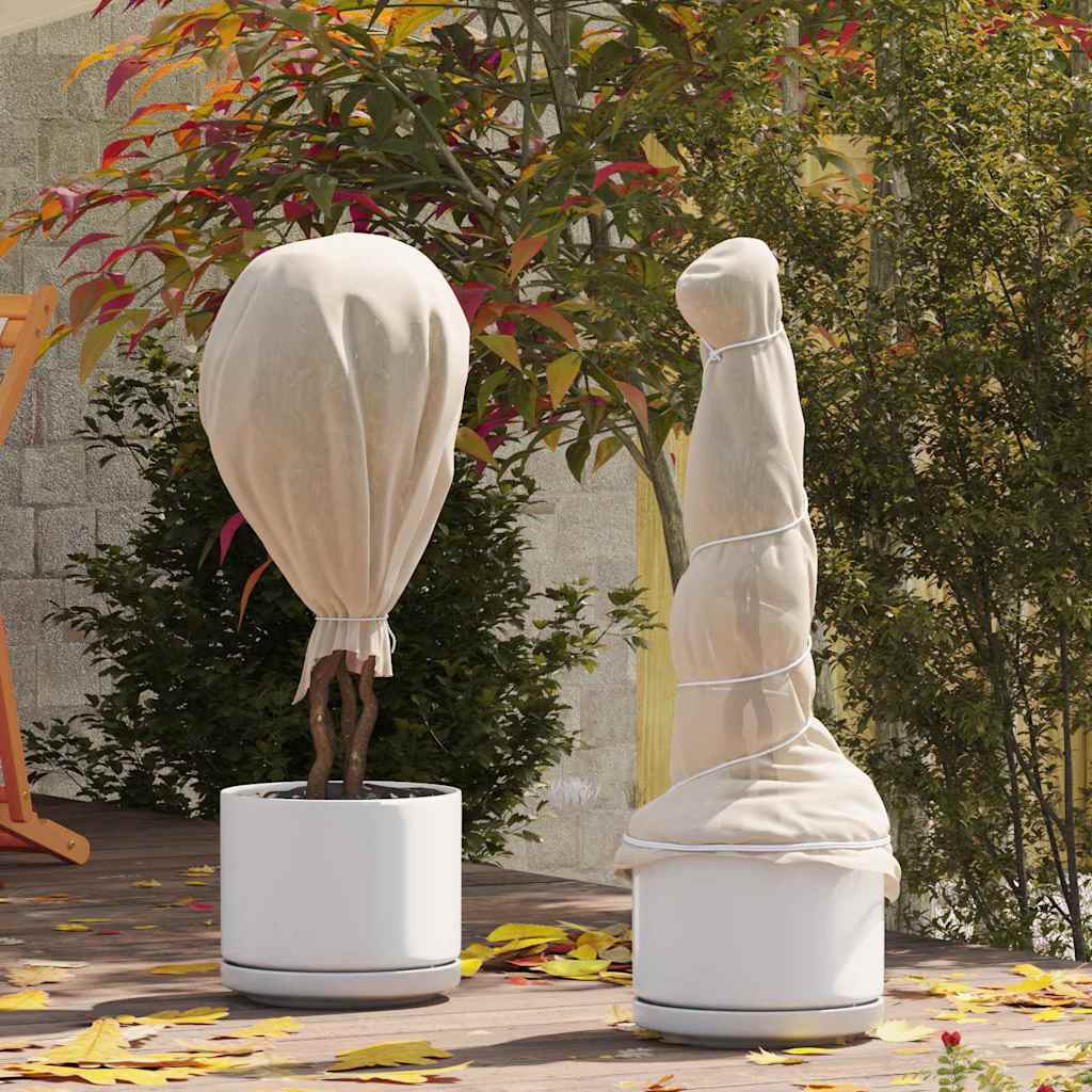 Accesorii gazon grădina - Fleece de Protecție pentru Plante împotriva Înghețului Bej