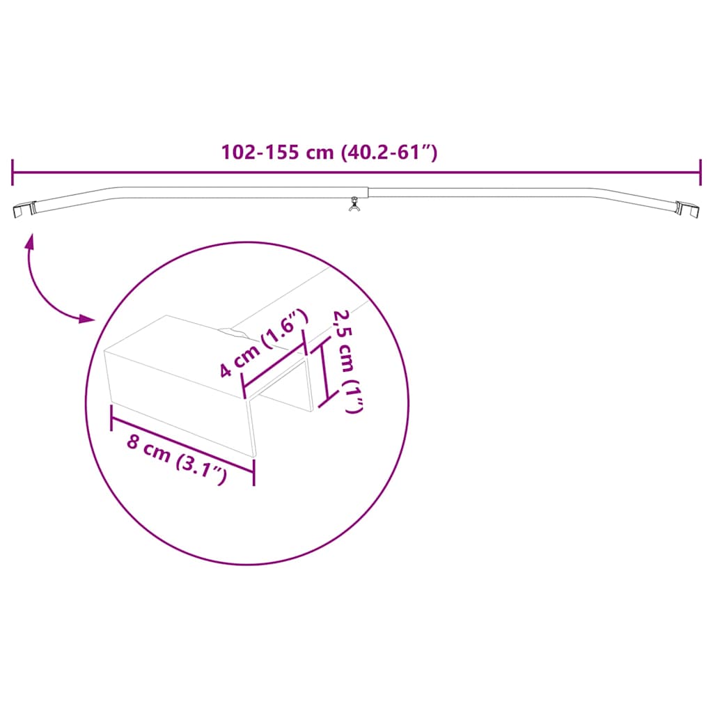 Alkalmas sík ponyva tartóhoz 3 pcs Ezüst 100-145 cm Alumínium 