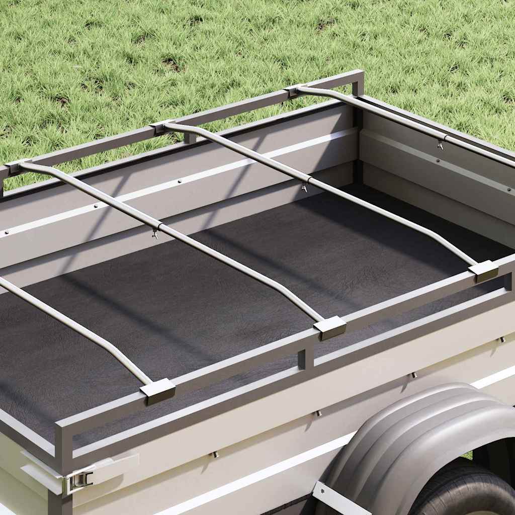 vidaXL potrivit pentru suport tarpaulin plat 4 pcs Argintiu 130-210 cm