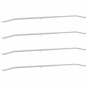 Úchyt na plachtu pro přívěsy 4 pcs Stříbrná 130-210 cm Hliník - obrázek 2