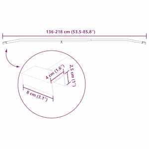 Úchyt na plachtu pro přívěsy 4 pcs Stříbrná 130-210 cm Hliník - obrázek 11