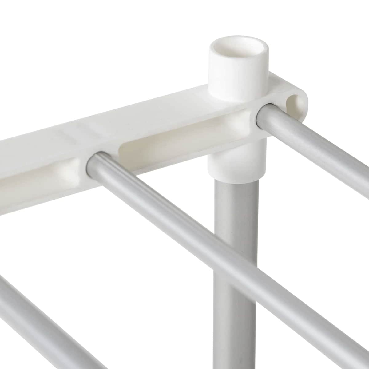 Tubulær hylde med opbevaring Hvid Aluminium - Billede 8
