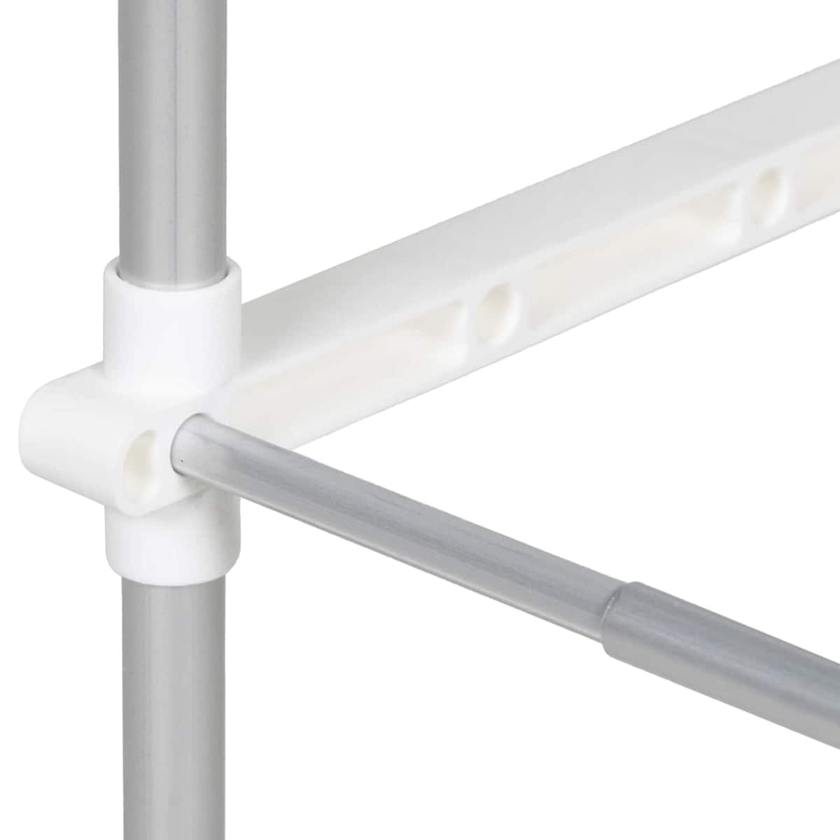 Vaskemaskinehylde Hvid 70 x 27 x 136 cm Aluminium - Billede 9