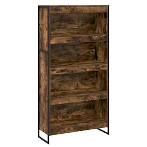 Knihovna 80 x 30 x 155 cm kompozitní dřevo Kouřový dub - obrázek 2