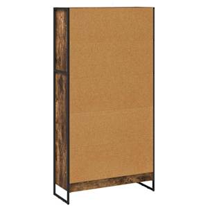 Knihovna 80 x 30 x 155 cm kompozitní dřevo Kouřový dub - obrázek 7