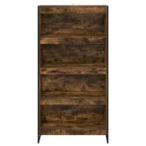 Knihovna 80 x 30 x 155 cm kompozitní dřevo Kouřový dub - obrázek 5
