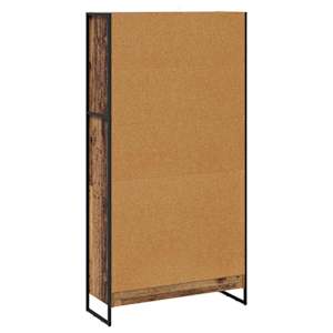 Knihovna 80 x 30 x 155 cm kompozitní dřevo Staré dřevo - obrázek 7