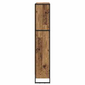 Knihovna 80 x 30 x 155 cm kompozitní dřevo Staré dřevo - obrázek 6