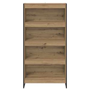 Knihovna 80 x 30 x 155 cm kompozitní dřevo Umělecký dub - obrázek 5