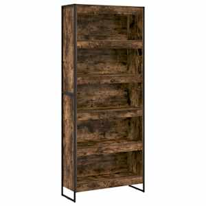 vidaXL Raamaturiiul 80 x 30 x 189,5 cm Tehispuit Suitsu tamm