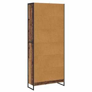 Knihovna 80 x 30 x 189,5 cm kompozitní dřevo Staré dřevo - obrázek 7