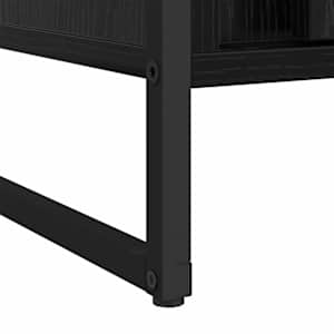 Skříň 2 pcs Černý dub 50 x 50 x 200 cm kompozitní dřevo - obrázek 10