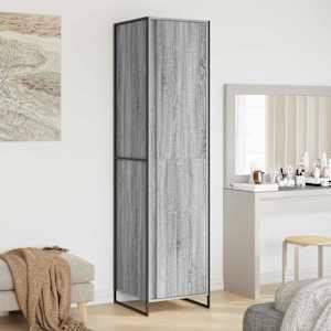 Omara 2 pcs Siva Sonoma 50 x 50 x 200 cm Konstruiran les