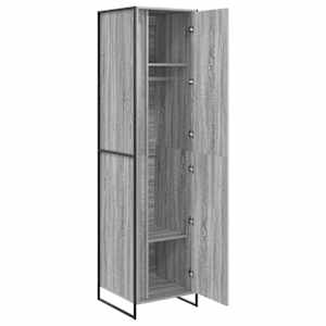 Skříň 2 pcs Šedá Sonoma 50 x 50 x 200 cm kompozitní dřevo - obrázek 4