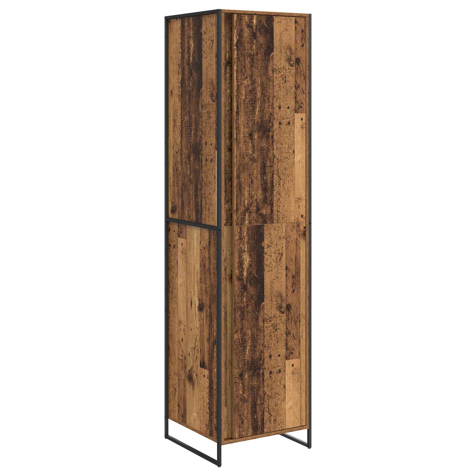 Thumbnail - vidaXL Warderobe mit Tür 2 pcs Altholz 50 x 50 x 200 cm Holzwerkstoff