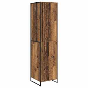 Skříň 2 pcs Staré dřevo 50 x 50 x 200 cm kompozitní dřevo - obrázek 2