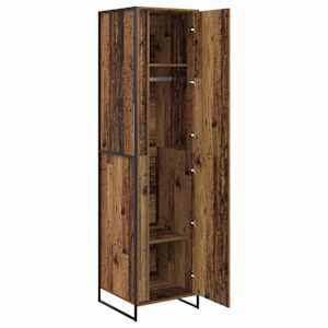 Skříň 2 pcs Staré dřevo 50 x 50 x 200 cm kompozitní dřevo - obrázek 4