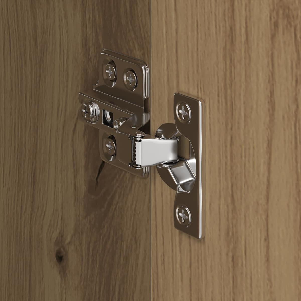 Warderobe 50 x 50 x 200 cm Konstrueret træ - Billede 9