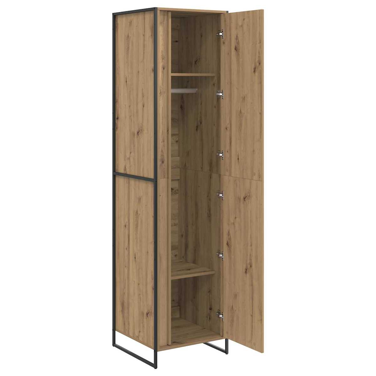 Warderobe 50 x 50 x 200 cm Konstrueret træ - Billede 4