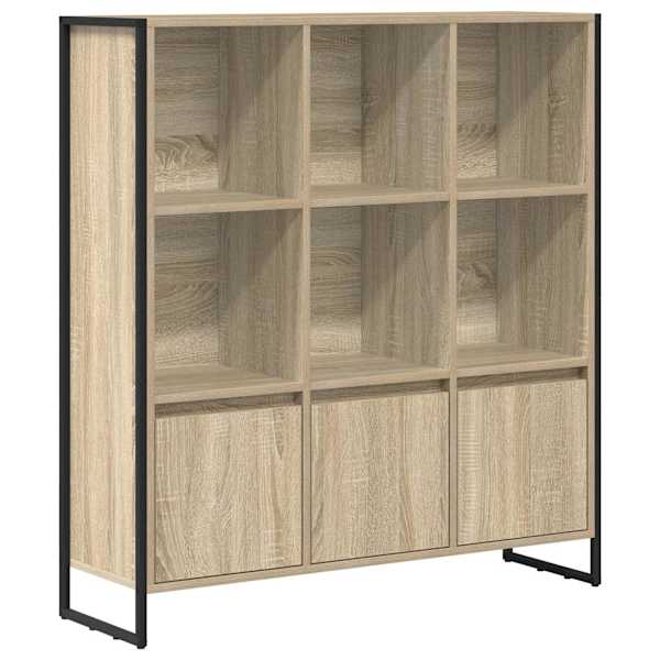 vidaXL Raamaturiiul 99,5 x 30 x 108 cm Tehispuit Sonoma