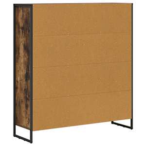 Knihovna 99,5 x 30 x 108 cm kompozitní dřevo Kouřový dub - obrázek 8