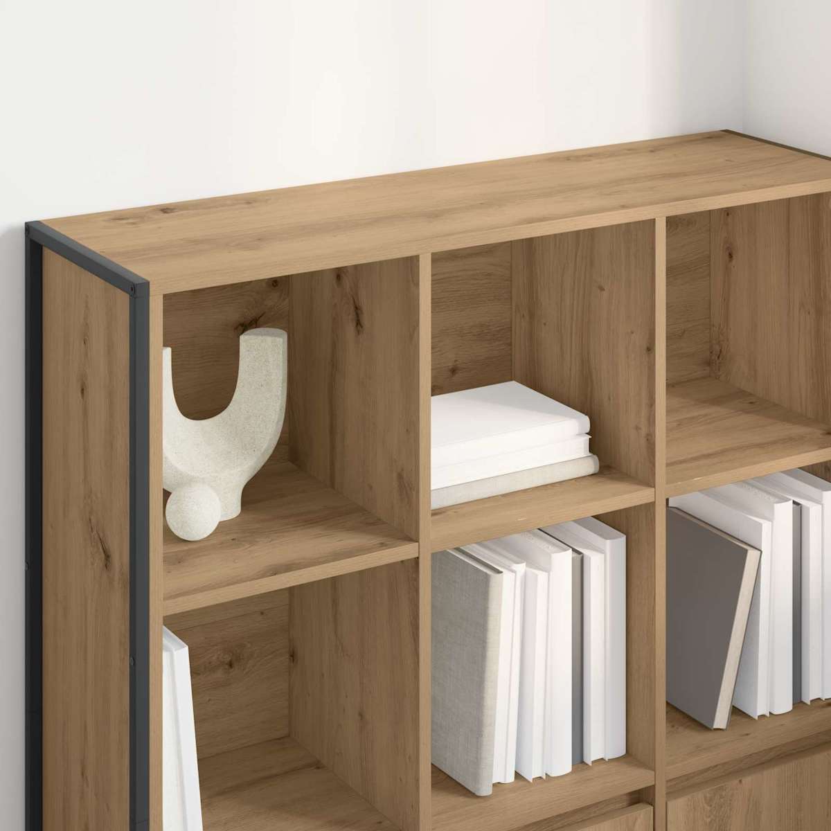 Bogskab 99,5 x 30 x 108 cm Konstrueret træ - Billede 4