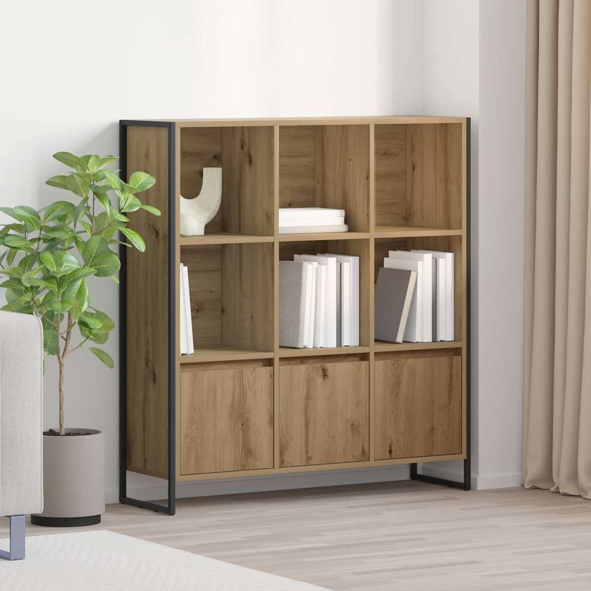 Bogskab 99,5 x 30 x 108 cm Konstrueret træ