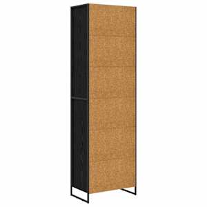 Vysoké skříně 2 pcs Černý dub 60 x 36 x 200 cm kompozitní dřevo - obrázek 8