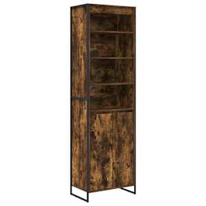Vysoké skříně 2 pcs Kouřový dub 60 x 36 x 200 cm - obrázek 2